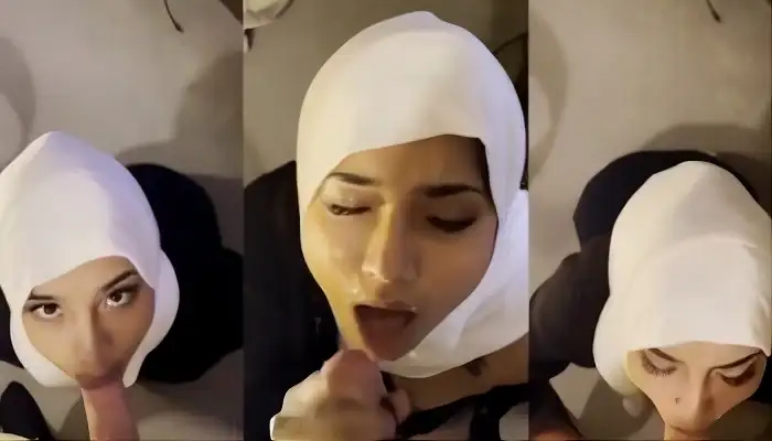 Cewek Jilbab Ini Jago Ngisep Kontol