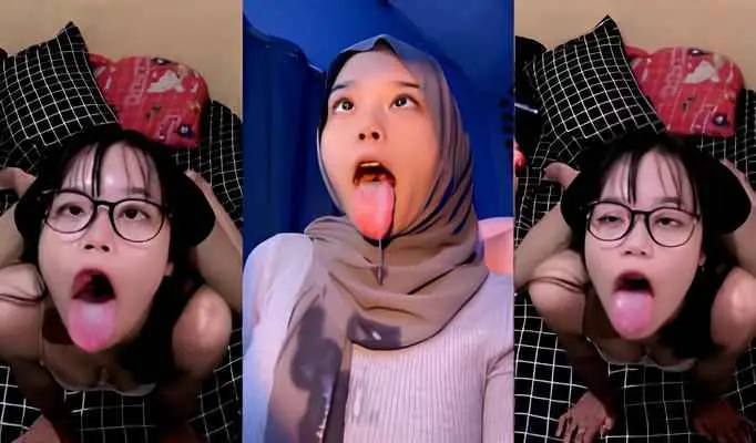 Dera Anjela Cewek Cakep Buat Konten Ahegao